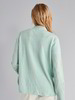 Strickjacke Leinen, aqua