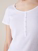 Shirt-Kurzarm, Baumwolle, weiss