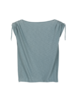 Shirt-Kurzarm-Flamé, blaugrün