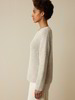 Pullover, strick rippe natur