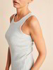 Top, ringel-rippe natur/grau