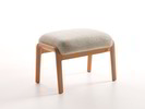 Hocker Ketil, Wollstoff Tano Natur Hell, Buche