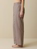 Lange Schlafhose, rose/mokka streif