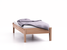 Bett Alpina ohne Betthaupt, 90 x 210 cm, Kernbuche