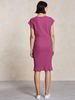 Kleid-Wickeloptik, pink mélange