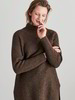 Pullover-Turtleneck, dunkelbraun melange