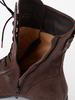 Schnürschuh schokolade Detail