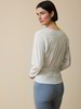 Langarm-Wickelshirt aus Bio Baumwolle/Hanf, eisblau