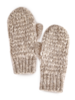 Handschuhe aus Alpakawolle und Baumwolle, grau melange