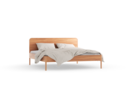 Bett Tenso mit Holzbetthaupt, Kernbuche