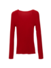 Pullover in tomatenrot, Rückansicht