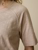 Shirt aus Bio-Baumwolle, camelie/taupe ringel