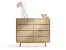 Highboard Tesoro mit 8 Laden, Zirbe