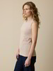 Top aus Bio-Baumwolle, camelie/taupe ringel