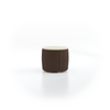 Sofatisch/Hocker Tambor mit Stauraum u. Holzdeckel, H 34,3 cm, Ø 39 cm, Bezug Wollstoff Kaland Torf (70), Esche