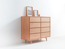 Highboard Tesoro mit 8 Laden,  Buche