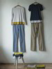 Langarm-Shirt Grau Melange & 5-Pocket-Hose Pazifik
Kurzarm-Shirt Dunkelblau & 5-Pocket-Hose Hell Olive