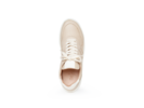 Ledersneaker, creme brulé
