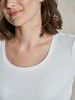 T-Shirt Rippe, weiß