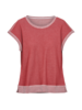 Shirt-Kurzarm, rippe rot/hellblau