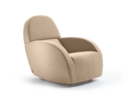 Lounge Chair Sediamo mit Bezug Wollstoff Kaland Haselnuss