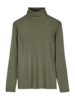 Rollkragenshirt aus Bio Wolle, kleeblatt