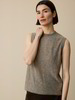 Stricktop aus Yakwolle, hasel melange