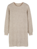 Strickkleid aus Bio-Baumwolle und Wolle, sand melange