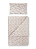 Deckenüberzug LIORA, hasel, 100 % Baumwolle, Satin, GOTS