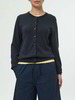 Strickjacke aus Bio-Baumwolle, 38 navy