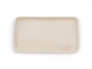Tablett aus Porzellan, weiß