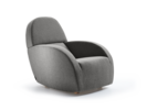 Lounge Chair Sediamo mit Bezug Wollstoff Kaland Mocca