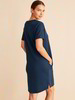 Sweatkleid Kurzarm, blaubeere