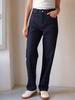Jeans straight, dark denim