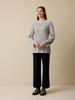 Pullover aus Bio-Baumwolle und Wolle, grau melange