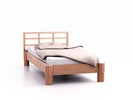 Ryokan Bett mit Betthaupt Höhe 83,4 cm Buche, 90x210x40 cm