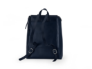 Lederrucksack, dunkelblau, Rückseite