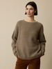 Pullover aus Yak und Kamelhaar, yak fischgrat hasel/kamel