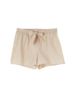 Pyjamahose kurz, sand/natur gestreift