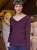 Pullover, aubergine