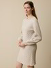 Strickkleid aus Bio-Baumwolle und Wolle, sand melange