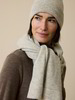 Strickschal aus Alpakawolle, grau melange