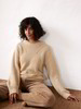 Pullover-Grobstrick, biscuit; Cordhose, tobacco