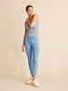 Jeans 7/8, hellblau denim