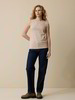 Top aus Bio-Baumwolle, camelie/taupe ringel