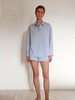 Pyjamahemd, silberblau