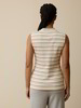 Top aus Bio Baumwolle, camel/offwhite ringel rippe