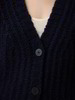 Strickjacke aus Bio-Wolle, dunkelblau