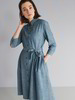 Kleid, denim chambray