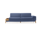 Sofa Alani, Eiche, mit Bezug Wollstoff Tartini Indigo